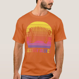 Ich zerstöre Stille Accordion Retro Vintag T-Shirt