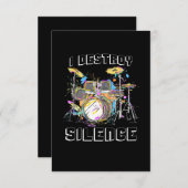 Ich zerstöre Stille Dankeskarte (Vorne/Hinten)