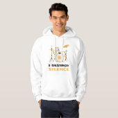 Ich zerstöre Stille Funny Drummer Hoodie (Vorne ganz)