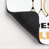 Ich zerstöre Stille Funny Drummer Mousepad (Ecke)