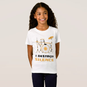 Ich zerstöre Stille Funny Drummer T-Shirt
