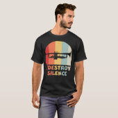Ich zerstöre Stille Lustiger Trompeter Marching T-Shirt (Vorne ganz)