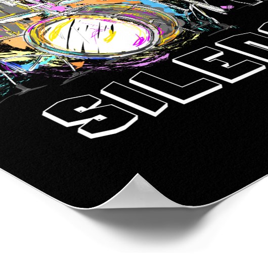 Ich zerstöre Stille Poster (Ecke)