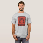 Ich zerstöre Stille - Retro Drummer T-Shirt (Vorne ganz)