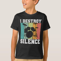 Ich zerstöre Stille störte Vintage Drummer Retro