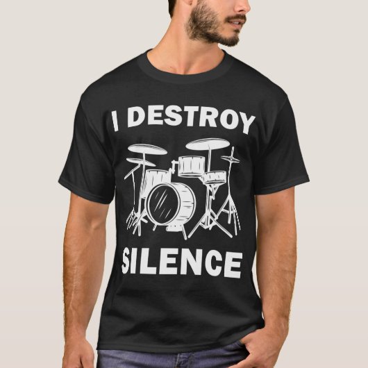 Ich zerstöre Stille T-Shirt (Vorderseite)