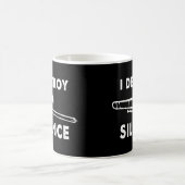 Ich zerstöre Stille - Trombonist-Trombone-Player Kaffeetasse (Mittel)