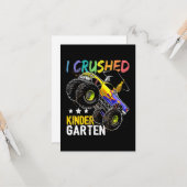 Ich zerstörte den Kindergarten-Monstertruck Karte (Vorderseite/Rückseite Beispiel)