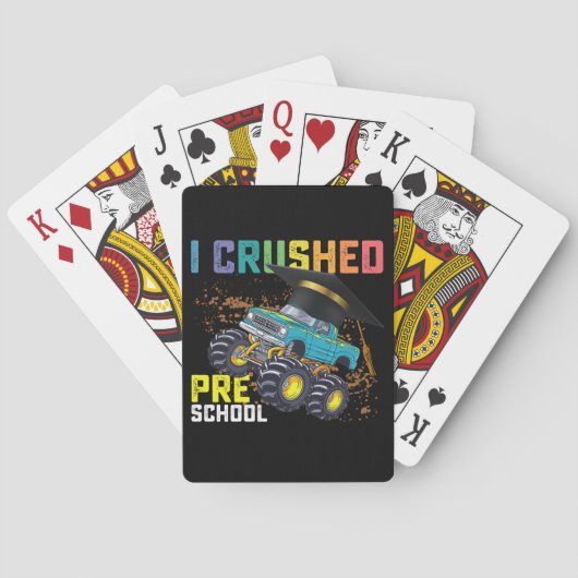 Ich zerstörte den Monster-Abschluss der Vorschule Spielkarten (Rückseite)