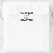 Ich Ziege Das Quadratischer Aufkleber (Tasche)