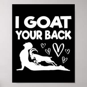 Ich ziehe deine Ck lustige Ziegen Yoga Übung Lusti Poster
