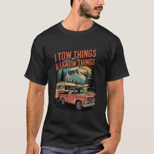Ich ziehe Dinge zusammen und ich kenne Dinge Funny T-Shirt