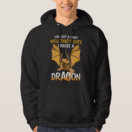 Ich ziehe einen Bartagamen-Funny Beardie-Liebhaber Hoodie (Vorderseite)