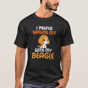 Ich ziehe es vor, mit meinem Beagle einen sonnigen T-Shirt