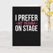 Ich ziehe mein Drama vor dem Theater der Bühne Karte (Gelbe Blume)