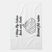 Ich ziehe mein Talent zurück und vierzig Geschirrtuch (Vertikal)