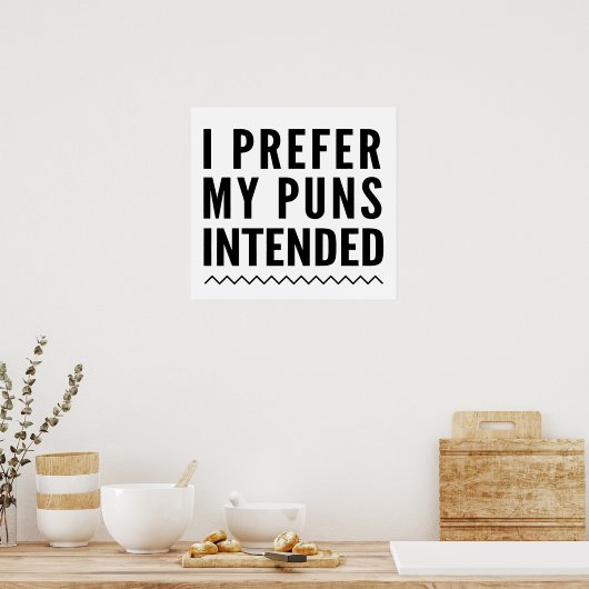 Ich ziehe meine Bezeichnungen vor Poster (Küche)