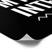 Ich ziehe meine Bezeichnungen vor Poster (Ecke)