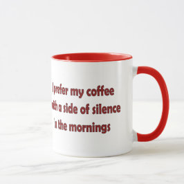 Ich ziehe meinen Kaffee vor Tasse