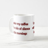Ich ziehe meinen Kaffee vor Tasse (Vorderseite Links)