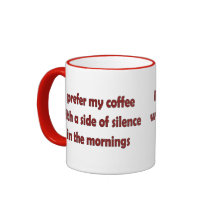 Ich ziehe meinen Kaffee vor