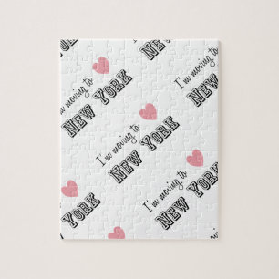 Ich ziehe nach New York Diagonal Puzzle