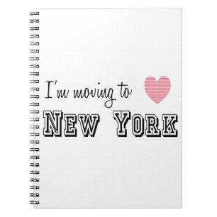 Ich ziehe nach New York Notizblock