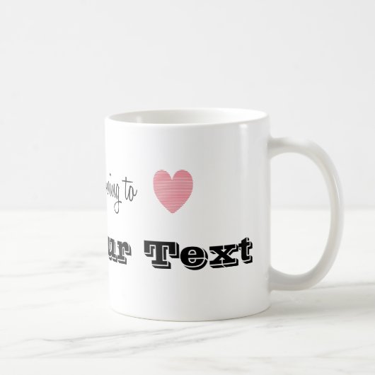 Ich ziehe nach... Personalisiert Kaffeetasse (Rechts)