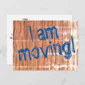 "Ich ziehe!" um Änderung-von-Adresse Postkarte (Vorne/Hinten)