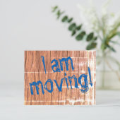 "Ich ziehe!" um Änderung-von-Adresse Postkarte (Stehend Vorderseite)