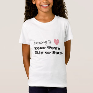 Ich ziehe um nach... Personalisiert T-Shirt