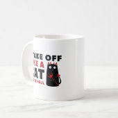 Ich ziehe wie eine Katze aus der Hölle ab Kaffeetasse (Vorderseite Links)