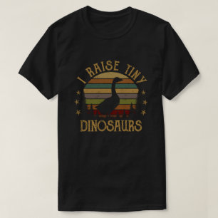 Ich ziehe winzige Dinosaurier auf Vintage Retro Ga T-Shirt