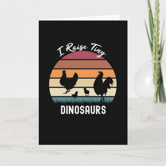 Ich ziehe winzige Dinosaurier-Karten für den Farme Karte (Vorderseite)