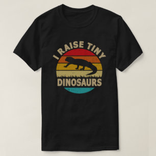 Ich ziehe winzige Dinosaurier-Vintage-Retro-Leopar T-Shirt