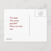 Ich ziehe Zuhause House um Postkarte anzupassen (Rückseite)