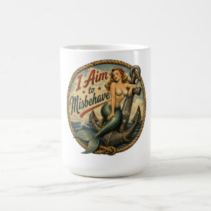 Ich ziele darauf ab, dass ich mich als Meerjungfra Kaffeetasse