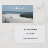 Ich zog mich zurück! Fluss-lebende neue Visitenkarte (Vorne/Hinten)