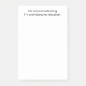 Ich zögere nicht, lustig, witzig, Custom Post-it Klebezettel (Vorderseite)