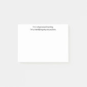 Ich zögere nicht, lustig, witzig, Custom Post-it Klebezettel (Vorderseite)