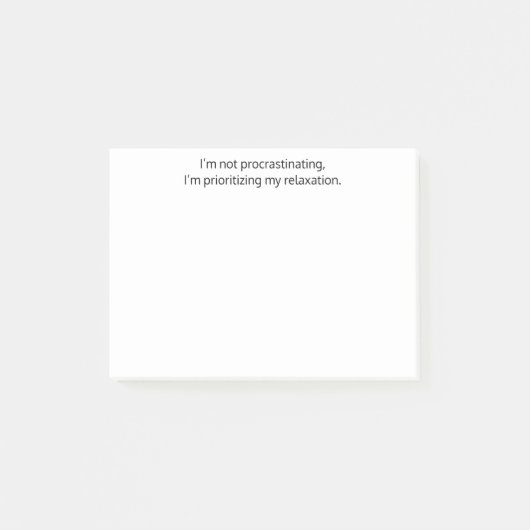 Ich zögere nicht, lustig, witzig, Custom Post-it Klebezettel (Vorderseite)