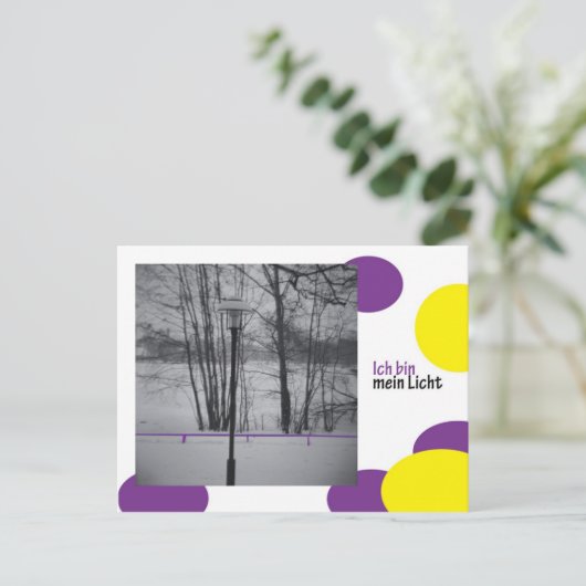 ichbinmeinlicht postkarte (Stehend Vorderseite)