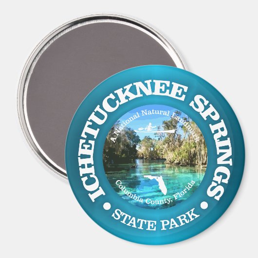 Ichetucknee Springs SP Magnet (Vorderseite/Rückseite)