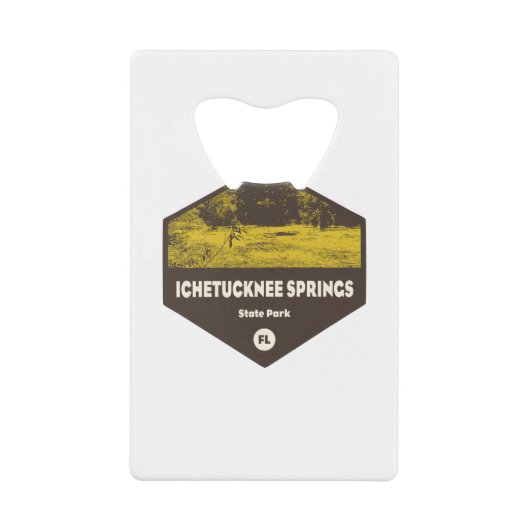 Ichetucknee Springs Staaten Park Florida Geldbeutel Flaschenöffner (Vorderseite)