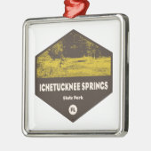 Ichetucknee Springs Staaten Park Florida Ornament Aus Metall (Links)