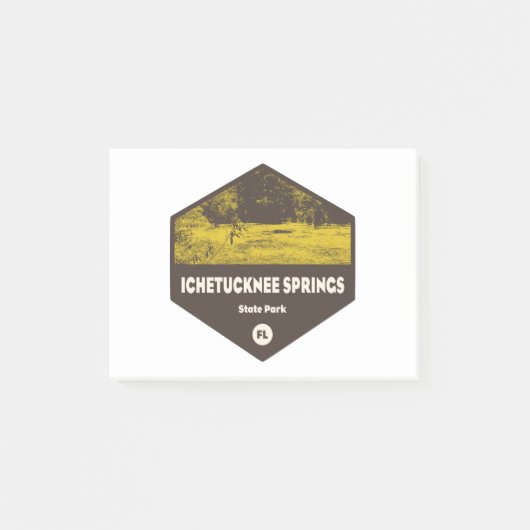 Ichetucknee Springs Staaten Park Florida Post-it Klebezettel (Vorderseite)