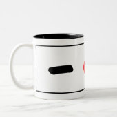 Ichiban Kanji-Tasse Zweifarbige Tasse (Links)