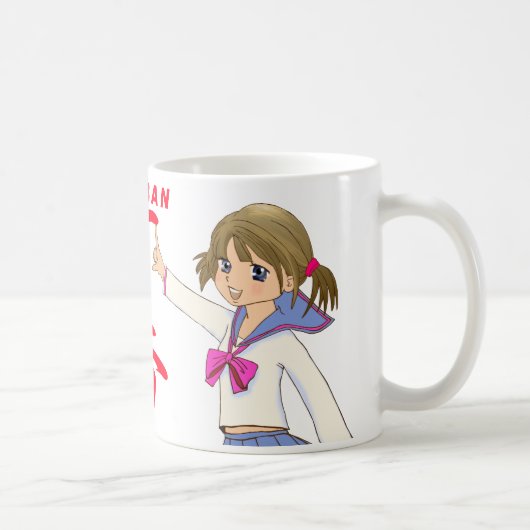 ICHIBAN ROTES Seren Fuku MOE MÄDCHEN Kaffeetasse (Rechts)