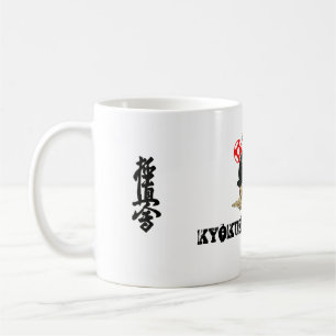 ICHIGEKI, kanji, kanji, KYOKUSHIN KARATE, dojo Kaffeetasse