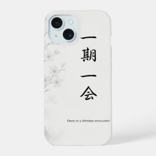 Ichigo Ichie – Japanisches Zen iPhone Case 一期一会 15 Hülle